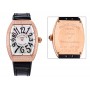 Uhren Imitate Franck Muller Vanguard V32 Lady Rose Gold Diamonds 1087ETA - Gang Abfall 0,3 sek